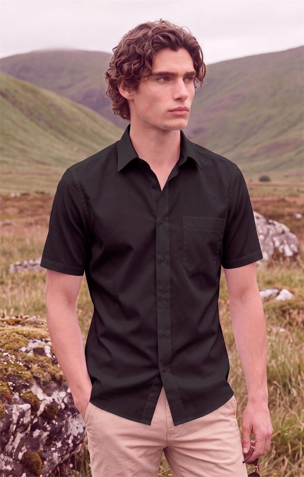 Camisa popelín m/c económica